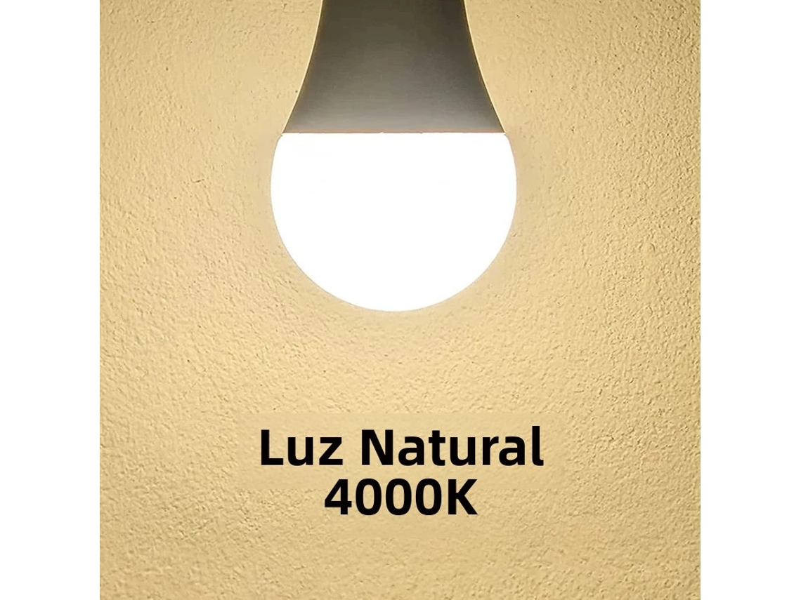 12 bombillas LED de 220 V, forma esférica de 270°, Mdug (luz natural, 12 W, casquillo E14)