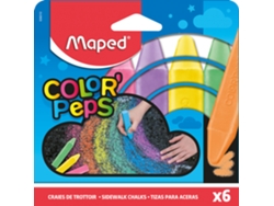 Caja 6 Tizas para Acera Maped Color Peps Jumbo