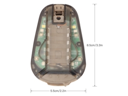 Omni-linterna De Seguridad Para Casco Resistente Al Agua, Luz Estroboscópica Montada En Casco Para Camping Y Supervivencia Al Aire Libre