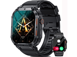 (negro) Reloj Inteligente Para Hombre, Resistente Al Agua, Con Función De Llamada Bluetooth (responder/realizar Llamadas)