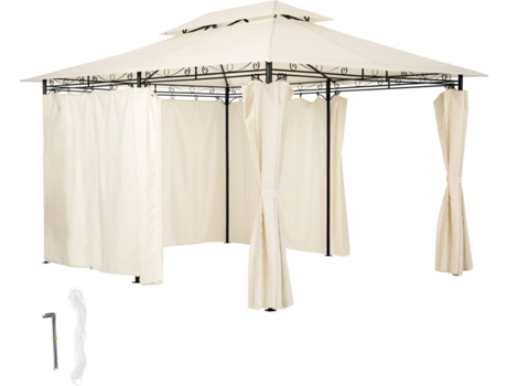 Pérgola TECTAKE (Beige - Poliéster - 400x300x265 cm)