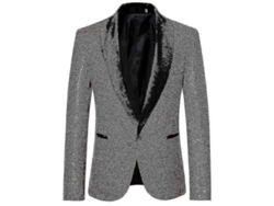 Chaqueta informal de hombre con costuras visibles, modelo 2026, ideal para bodas y fiestas, corte ajustado.
