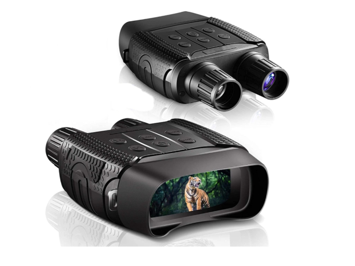 Binoculares con visión nocturna, binoculares digitales infrarrojos con cámara LCD TFT HD de 2,31", para caza y seguimiento hasta 300 metros, Bestvite (negro)