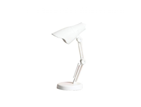 Lámpara de escritorio magnética brillante en miniatura plegable con protección para los ojos (blanca)