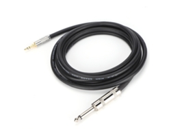 Cable De Audio Estéreo De 6,35 Mm A 3,5 Mm Para Guitarra, Piano, Amplificador Y Teléfonos Móviles, 5 M