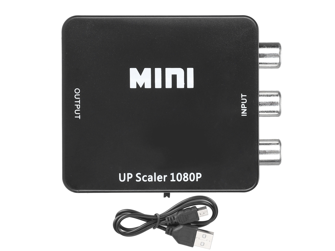 Adaptador Convertidor Av A Hdmi, Convertidor De Alta Definición Para Equipos Rca A Hdmi