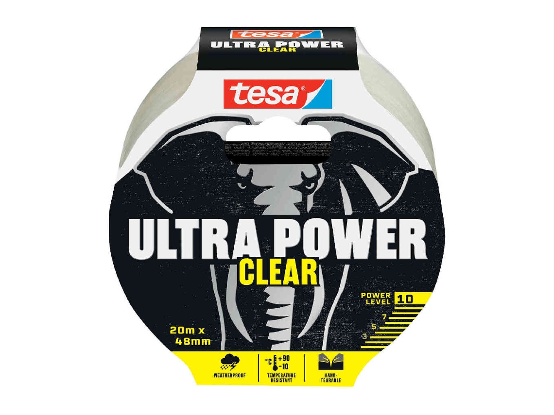 Cinta adhesiva de reparación Ultra Power 48 mm x 20 m transparente TESA
