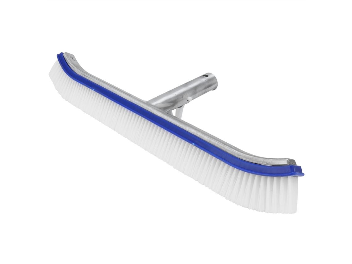 Cepillo Limpiador de Piscinas con Mango de Aluminio para Pared y Suelo Azul