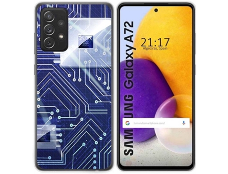 Carcasa Samsung Galaxy A72 TUMUNDOSMARTPHONE Circuito Multicolor