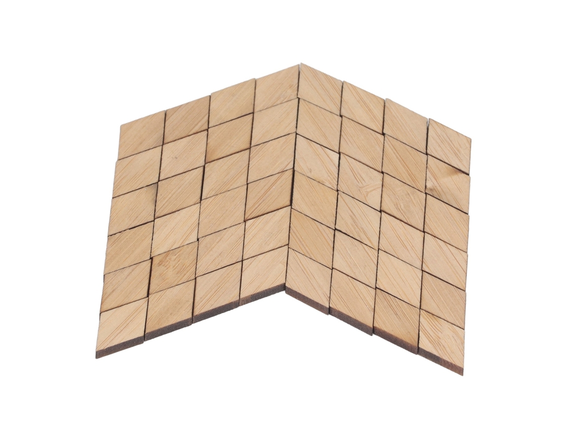 Yncm-tablas De Suelo De Bambú Para Casita De Muñecas, Pisos Miniatura Para Dollhouse