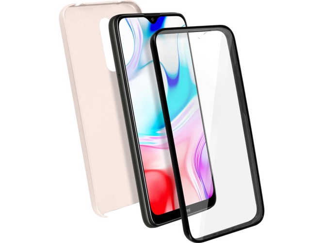 Carcasa 360º Xiaomi Redmi 8, 8A AVIZAR TPGLASS-PK-RED8 Rosa
