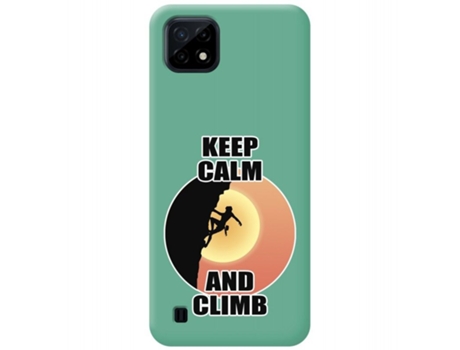Carcasa Realme C21 TUMUNDOSMARTPHONE Silicona Líquida Dibujos Verde