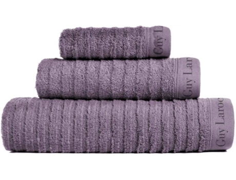 Juego de Baño 3Pcs GUY LAROCHE Palace (Violeta - Algodón - 30 x 50, 50 x 100, 70 x 140 cm)