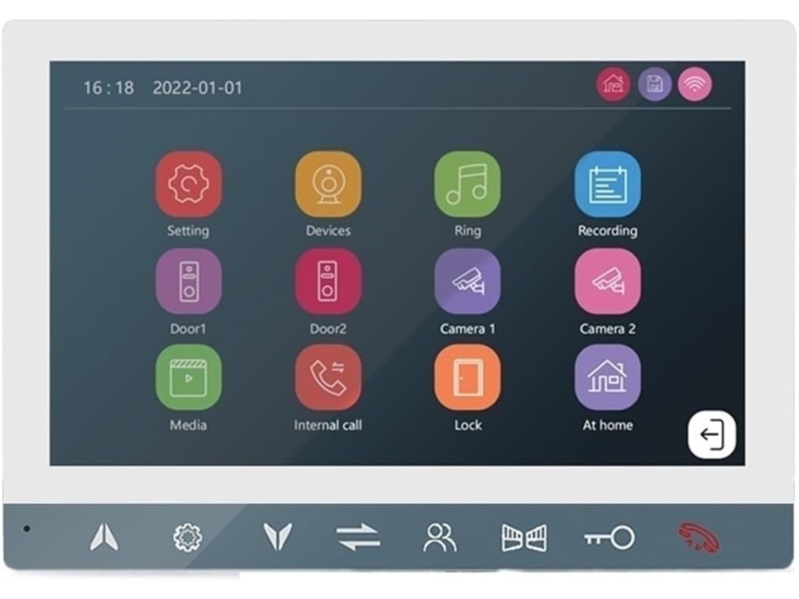 Sistema De Interfono Vídeo 1080p Sin Filtro Wifi Visiophone Para Sonnette À Domicile Con Detección De