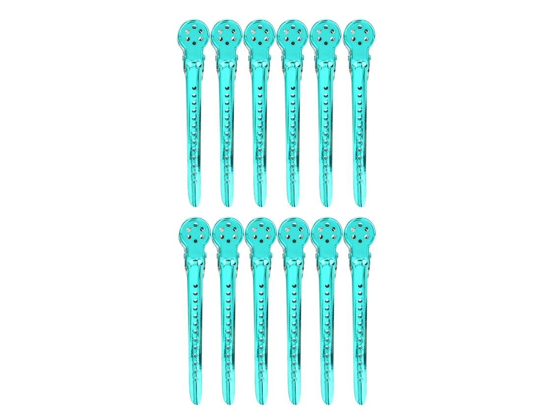 Vlrla-12 Unidades/box Green Cabelo Styling Clips Para Salão Sectioning