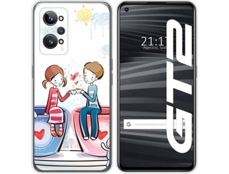 Carcasa para Realme GT 2 5G TUMUNDOSMARTPHONE Dibujos Café Multicolor