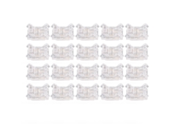 2026-20pcs Conectores Led De 2 Pines Sin Soldadura Para Cinta Led A Cable Adaptadores Transparentes