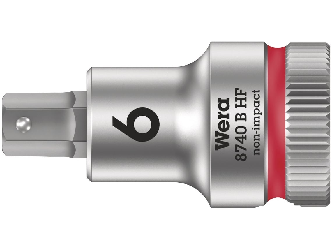 Vaso de punta Zyklop con función de retención 3/8" 8740 B HF Hex-Plus 6,0 x 35 mm WERA 05003035001