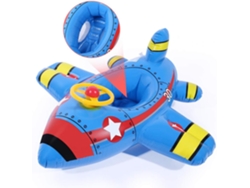JILLIOPER Flotador para bebés temático de avión, diseño innovador garantiza diversión y seguridad para los niños pequeños en aventuras en piscina, diseño atract