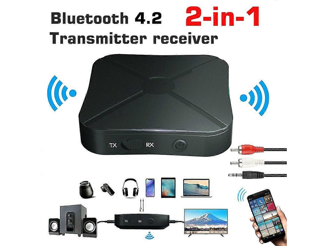 Adaptador transmisor/receptor Bluetooth 2 en 1 Rosewell, convertidor de audio inalámbrico