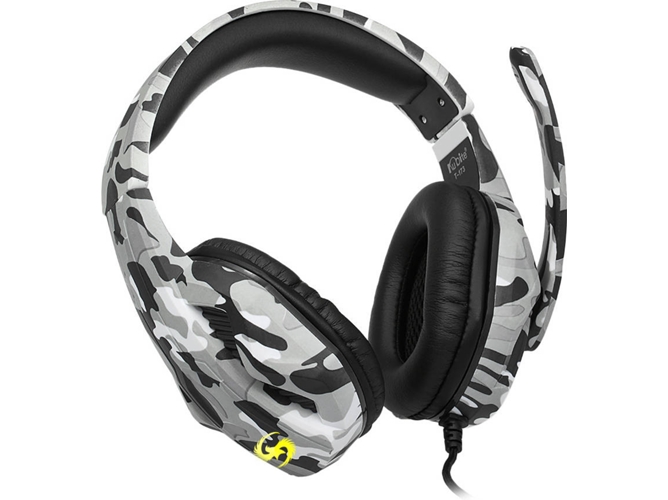 Auriculares Gaming con Cable ANSELF V5727Gy-1 (On Ear - Gris)