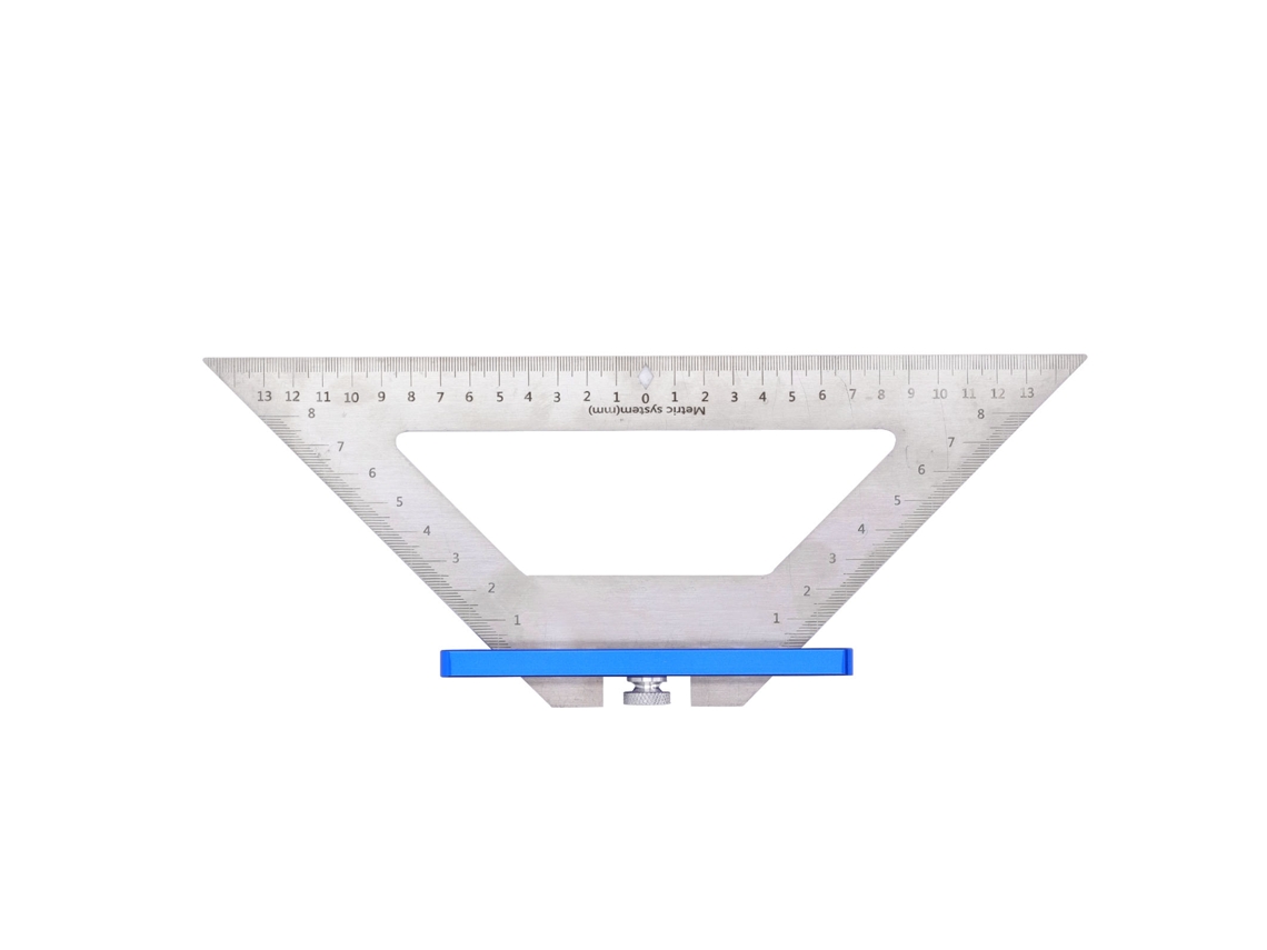 Regla triangular ajustable de aleación de aluminio para trazado | Sin marca