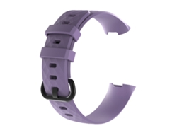Correa para Fitbie Charge 3 morada (monocromática, premium)