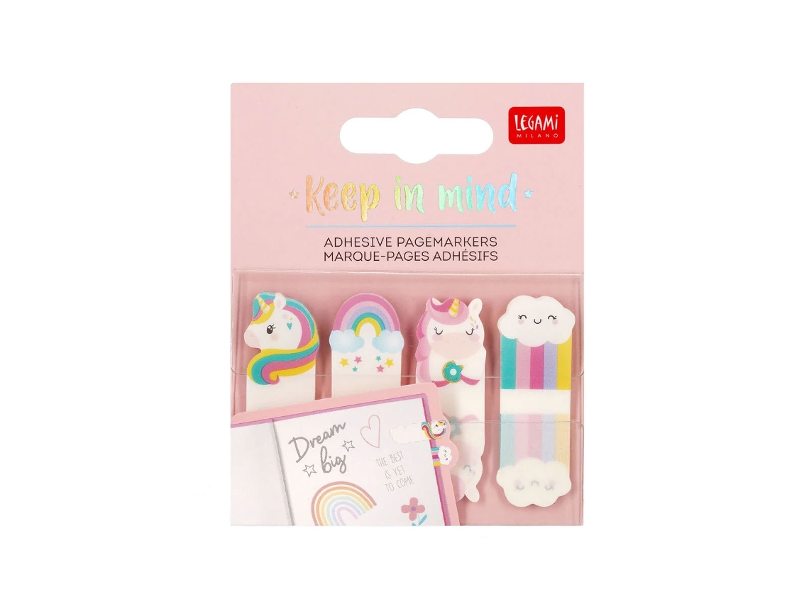 Índice de unicornios Keep In Mind de Legami (hojas de 4 x 20) Skn0001