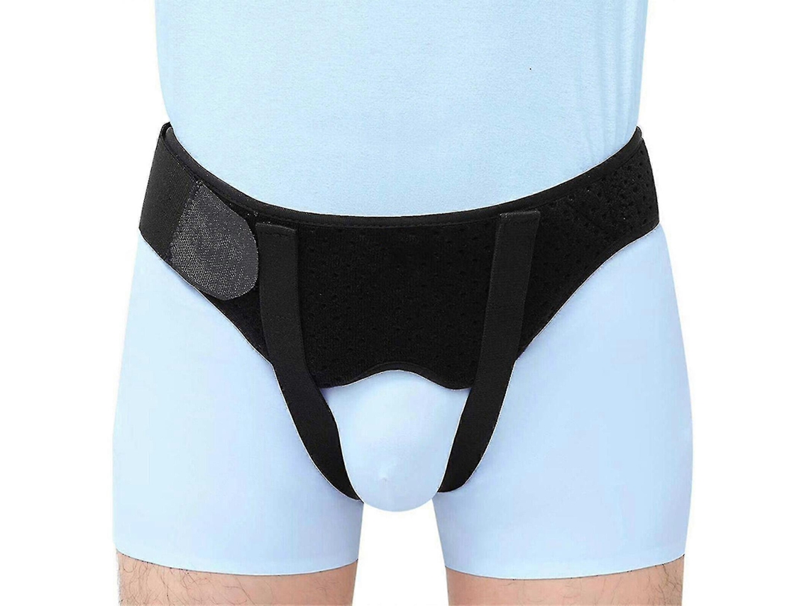 Faja De Soporte Para Hernia Inguinal Con Almohadillas Removibles Para Truss De Ingles M Negro