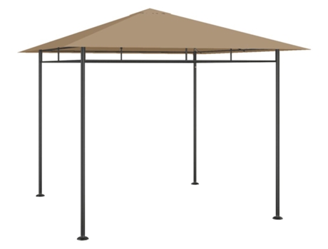 vidaXL Cenador gris taupé 3x3x2,7 m 180 g/m²