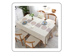 Mantel estilo granja, diseño impermeable que protege tu mesa de derrames y manchas, tela universal para usar en diversas áreas.