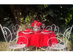 Mantel Redondo ILMH BY I LOVE MY HOME 150cm - Rojo Liso