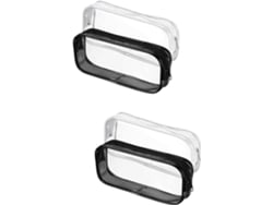 Nuobesty Juego De 4 Estuches Transparentes De Pvc Para Lápices, Práctico Organizador Escolar Para