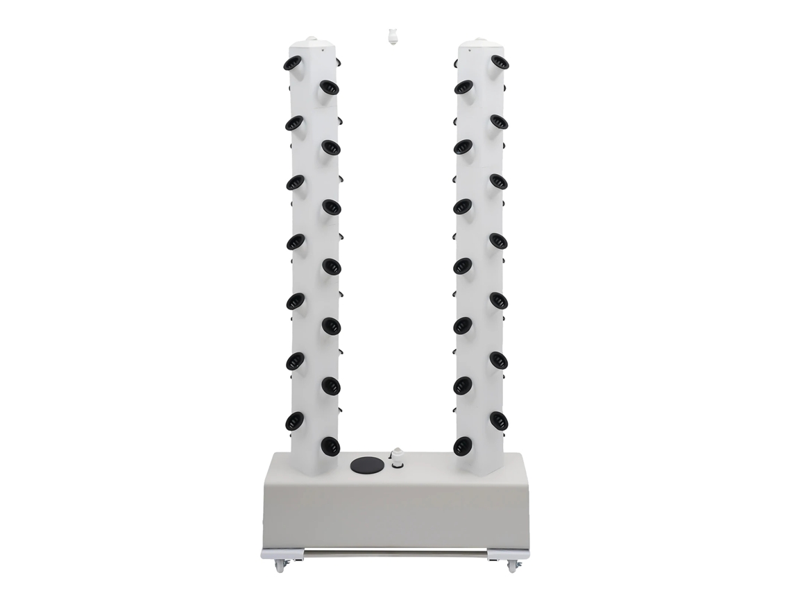 Kit de cultivo hidropónico, 56 orificios de plantación, sistema de riego automático, blanco