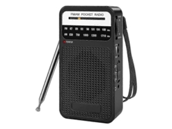 Radio de bolsillo GOKOCO AM/FM, transistorizada con altavoz.