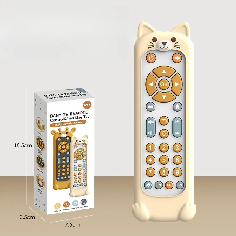 Juguete Educativo Para Bebés Con Forma De Gato, Control Remoto Y Música, Para Mayores De 6 Meses (czhhmart)