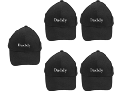 Gorra De Béisbol Negra De 5 Piezas Estilo Daddy Hat