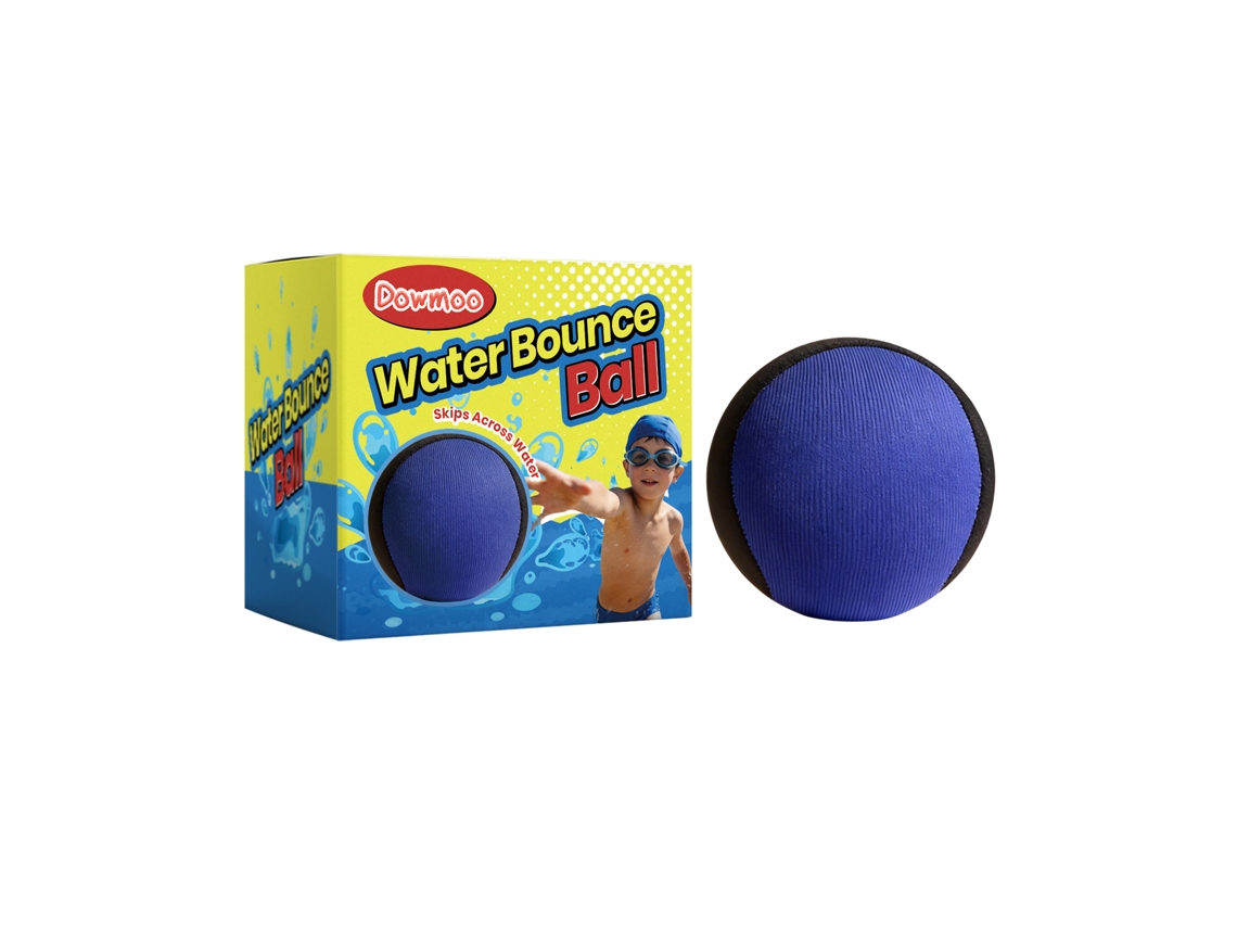 Pelota de saltar Worten Water azul y negra