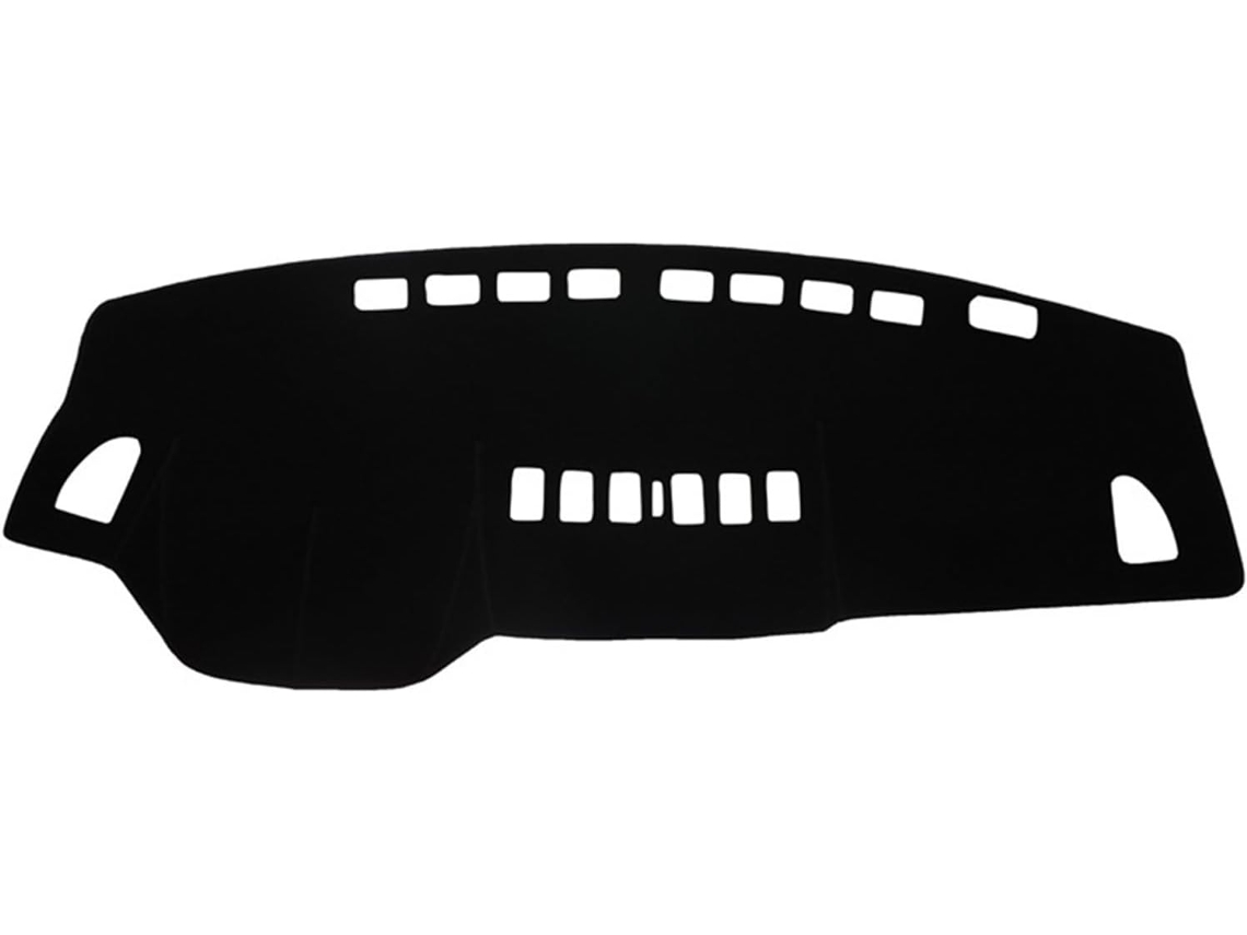 Alfombrilla Protectora De Cuero Microfibra Para El Salpicadero Del Nissan Tiida 2005-2008 (negro, Sin Luz)