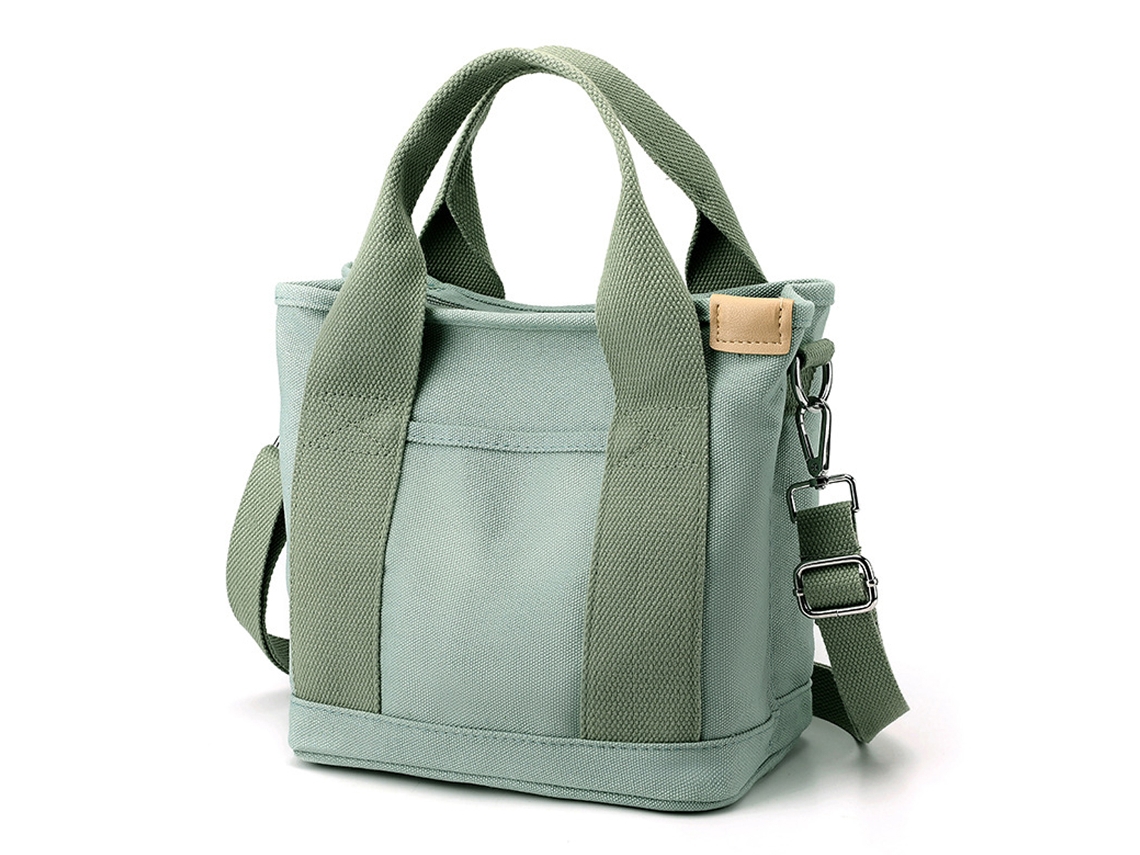 Bolso pequeño de lona, bandolera con correa ajustable, minibolso informal con múltiples bolsillos, estilo cartera Truyuety