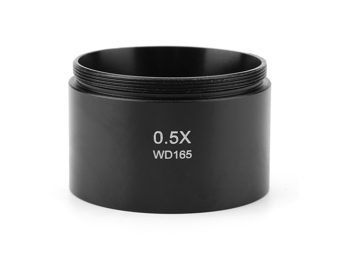 Lente Objetivo Auxiliar De 0,5x Para Microscopio Estereoscópico Industrial Con Rosca De 48 Mm Kp-0.5x
