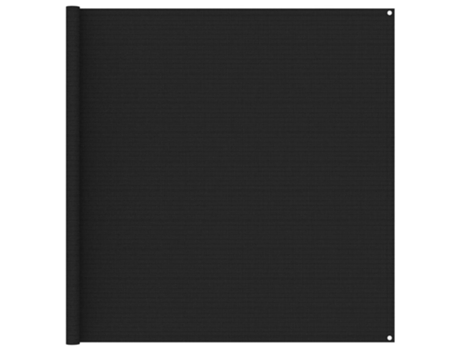 vidaXL Alfombra para tienda de campaña negro 200x200 cm