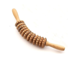 Rodillo de masaje de madera anticelulítico para muslos y músculos (modelo 2026)