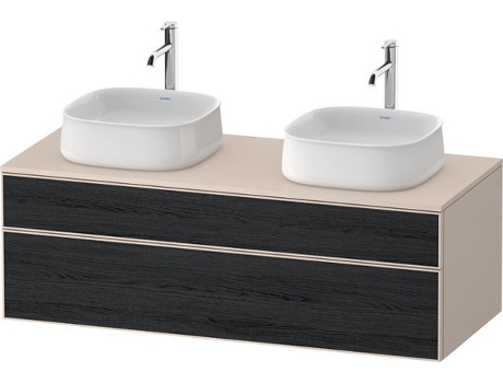 DURAVIT Zencha mueble bajo lavabo 1300x550mm 1 extraíble 1 cajón 2 huecos ZE4823B
