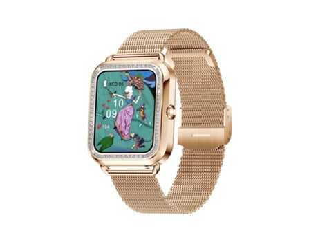 Reloj Inteligente con Llamada Bluetooth (Recibir/Marcar) para Mujeres, Pantalla Táctil HD de 1,6'', Tracker de Fitness con Monitor de Ritmo Cardíac...