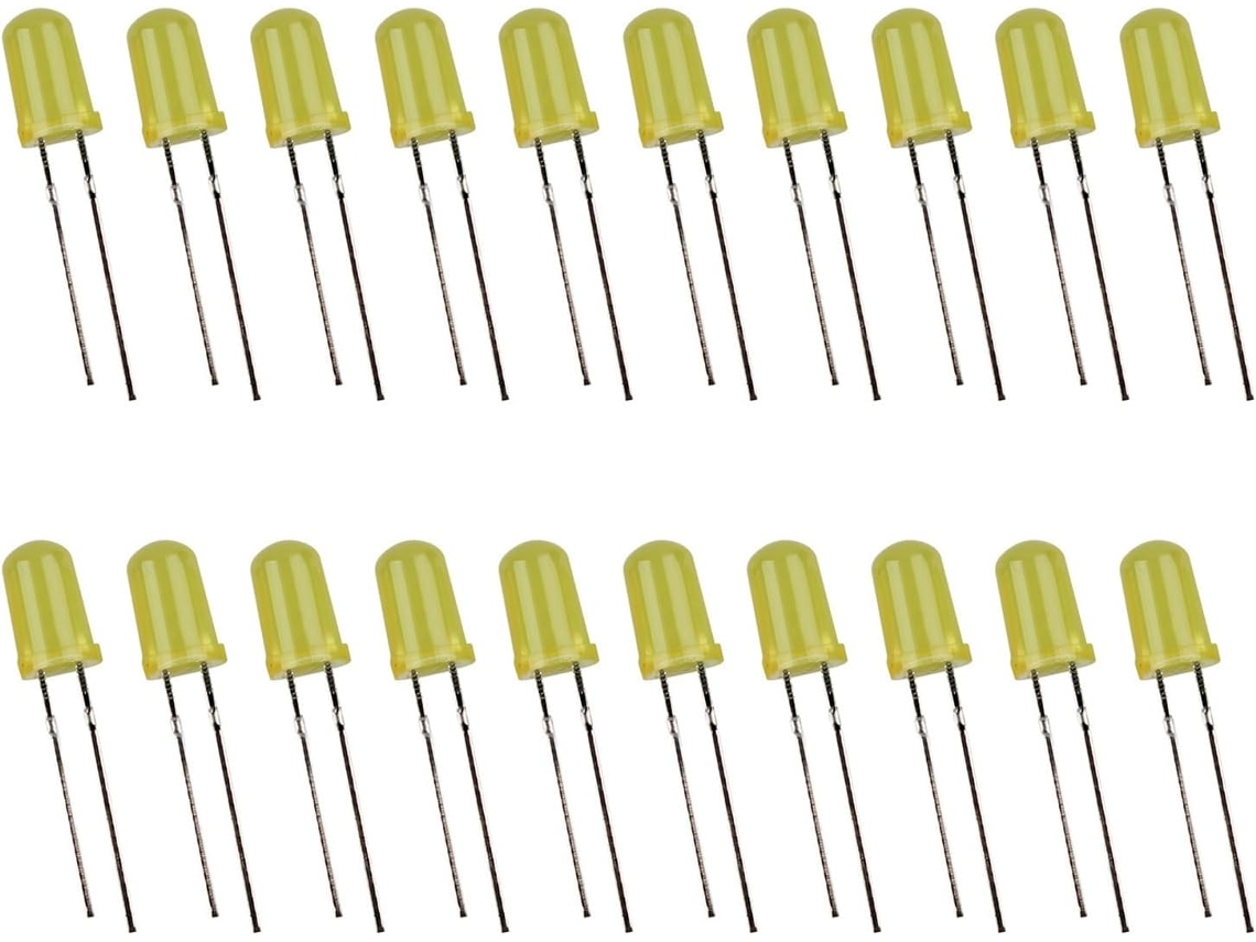Paquete De 20 Bombillas Led Blancas/rojas/amarillas/verdes, Componentes De 1,8 V A 2,0 V.
