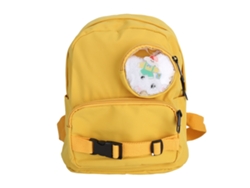 Mochila Infantil Ajustable De Nailon Con Diseño De Dibujos Animados, Ideal Para Niños De 3 Años En Adelante, Con Peluche Y Broche.