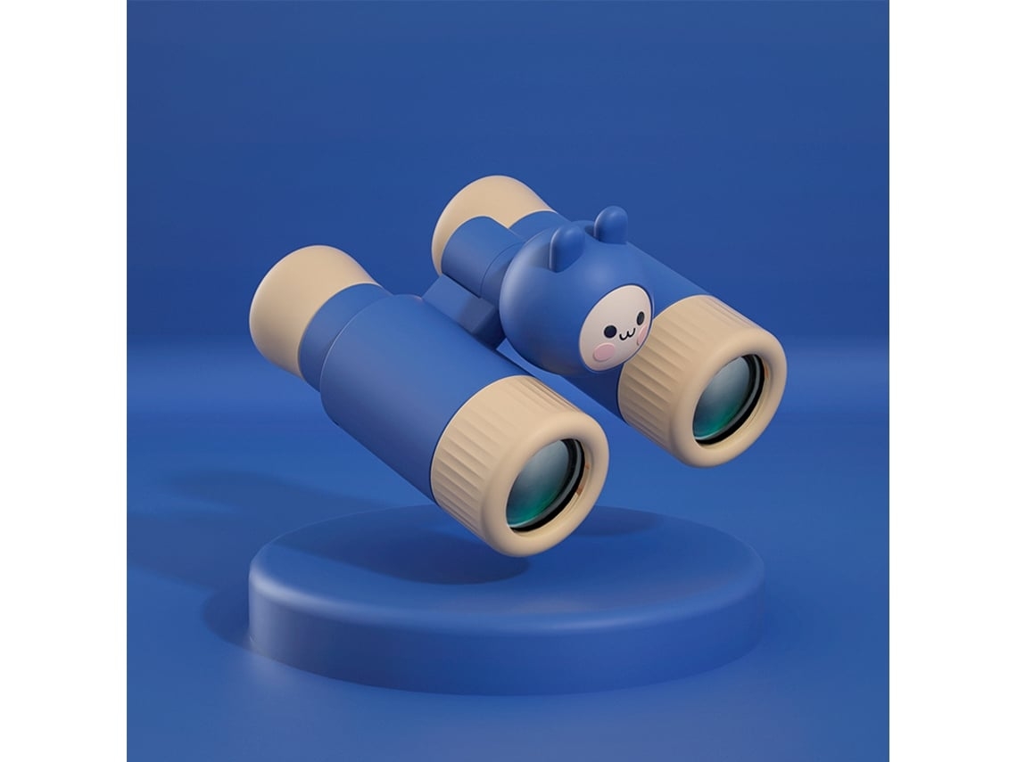 Mini binoculares para niños, telescopio compartido, desmontable, de alta definición, con enfoque, lupa para exteriores, juguete de regalo, color azul Ushion