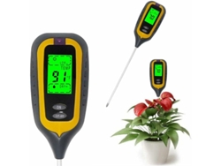 Medidor De Humedad Del Suelo, Diseño Patentado Avanzado, Comprobador De Suelo 4 En 1 Para Nutrientes, Humedad, Ph Y Temperatura, Pantalla Lcd De Alta