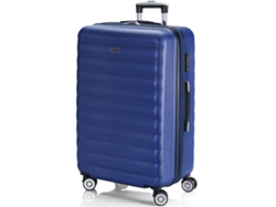 Maleta de Viaje ITACA Rígida 4 Ruedas (100 L - Azul)